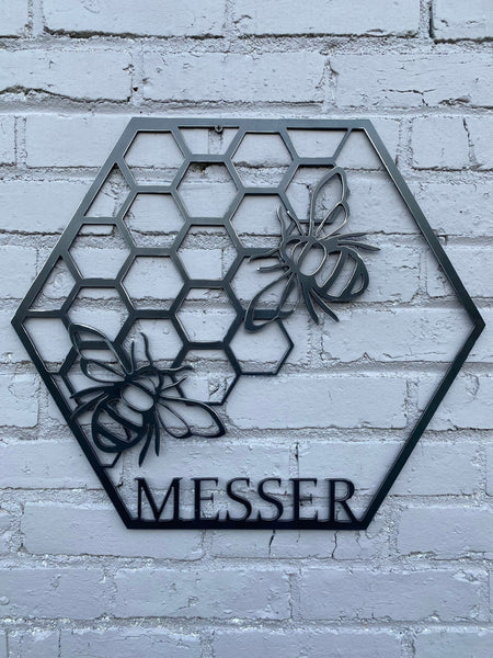 Honeycomb and Bee Wall Mounted Thermometer | 35123