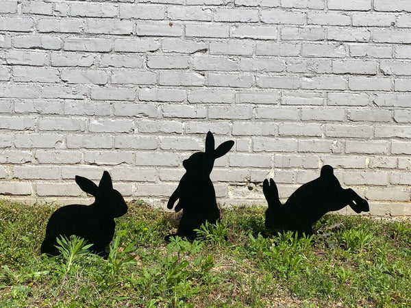 Bunny l Rabbit l Silhouette l Stakes l  Garden l Yard Art